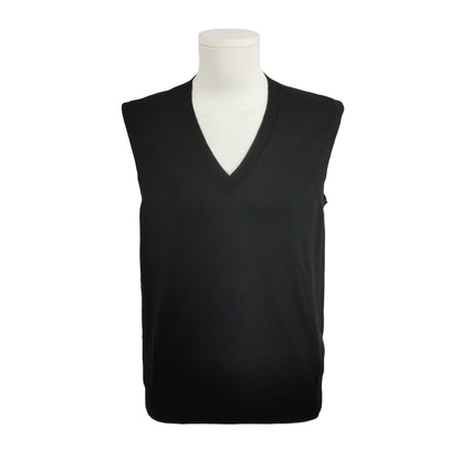 Prada Wool Sleeveless V-Neck Solid Knit Top M