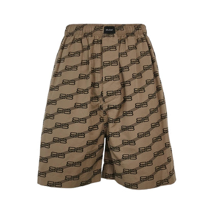 Balenciaga Cotton Logo Print Shorts XS