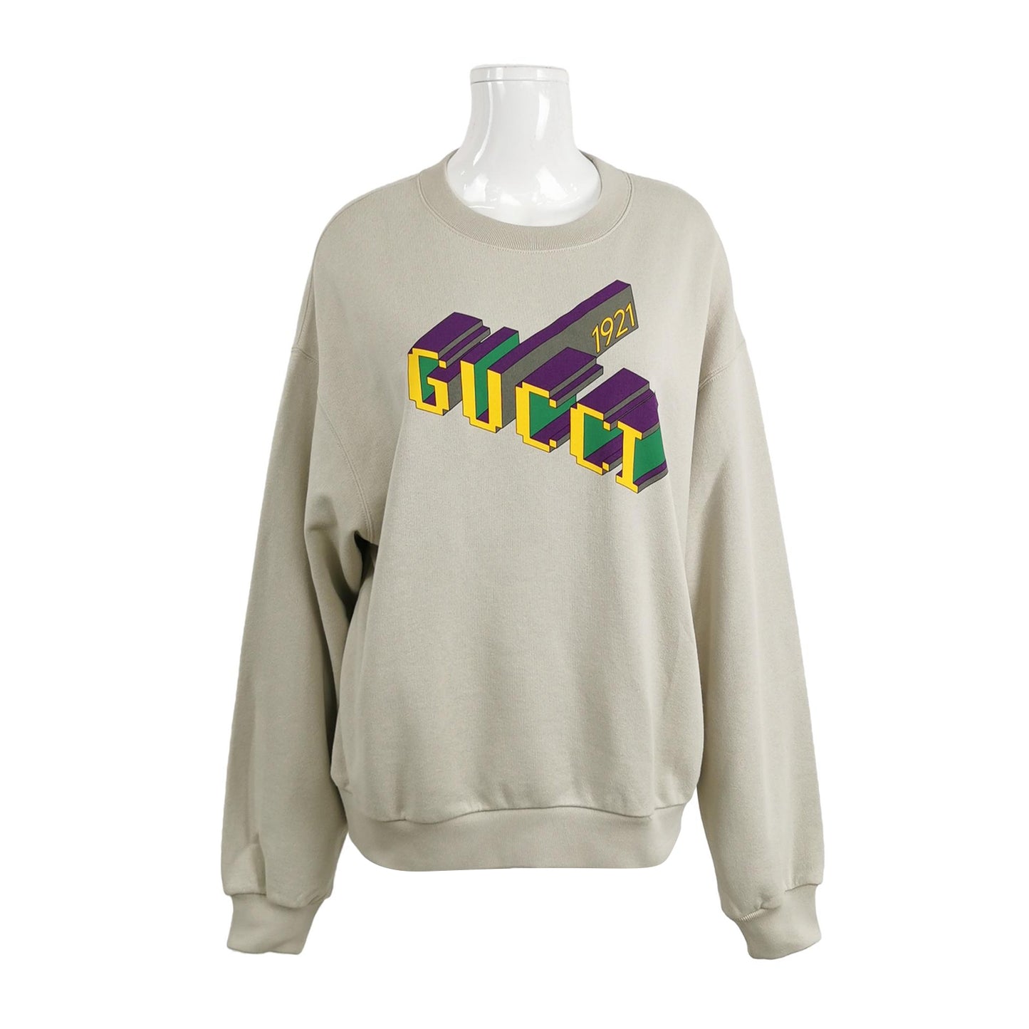 Gucci S Size Cotton Logo Crewneck Sweatshirt