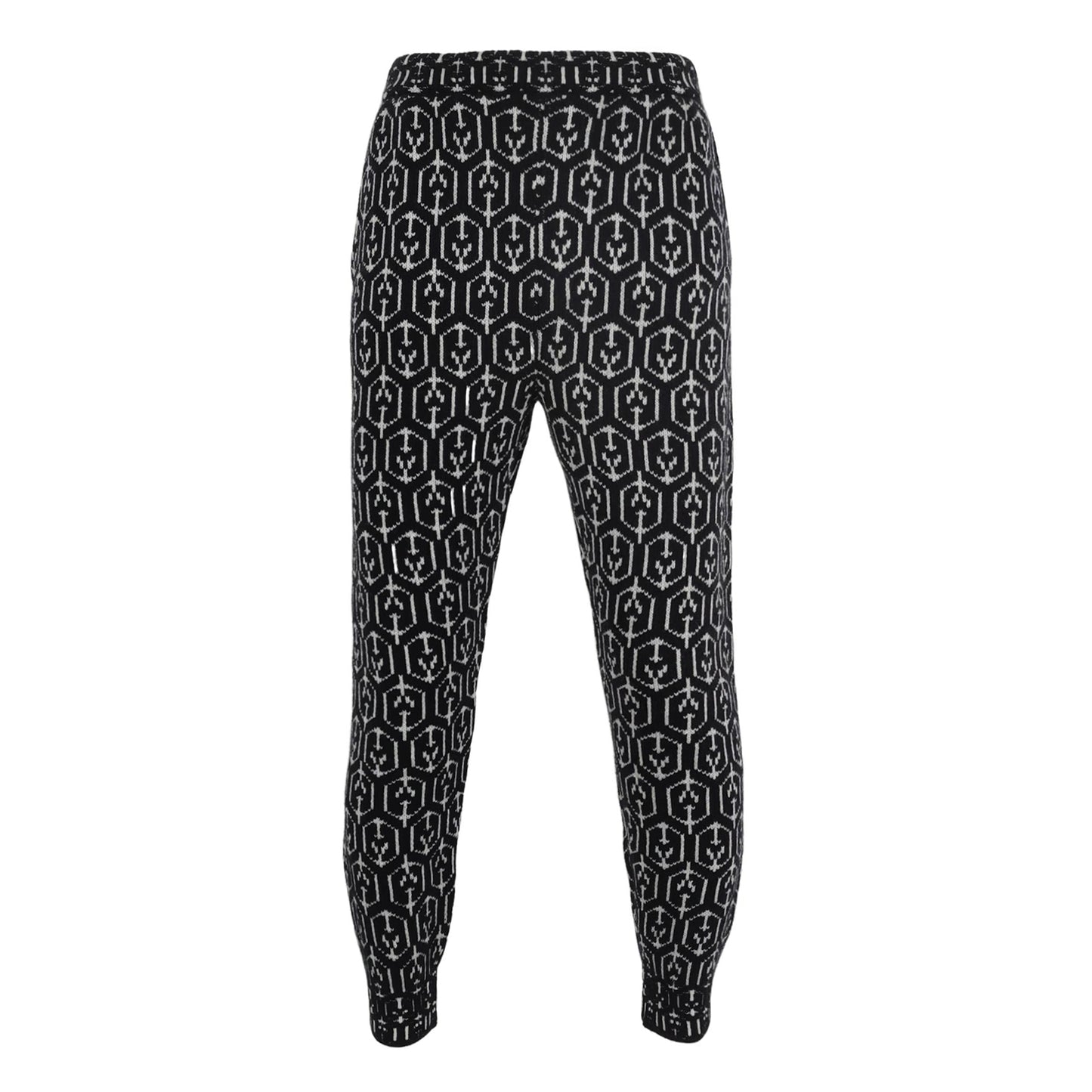Prada XL Cashmere Blend Patterned Trousers
