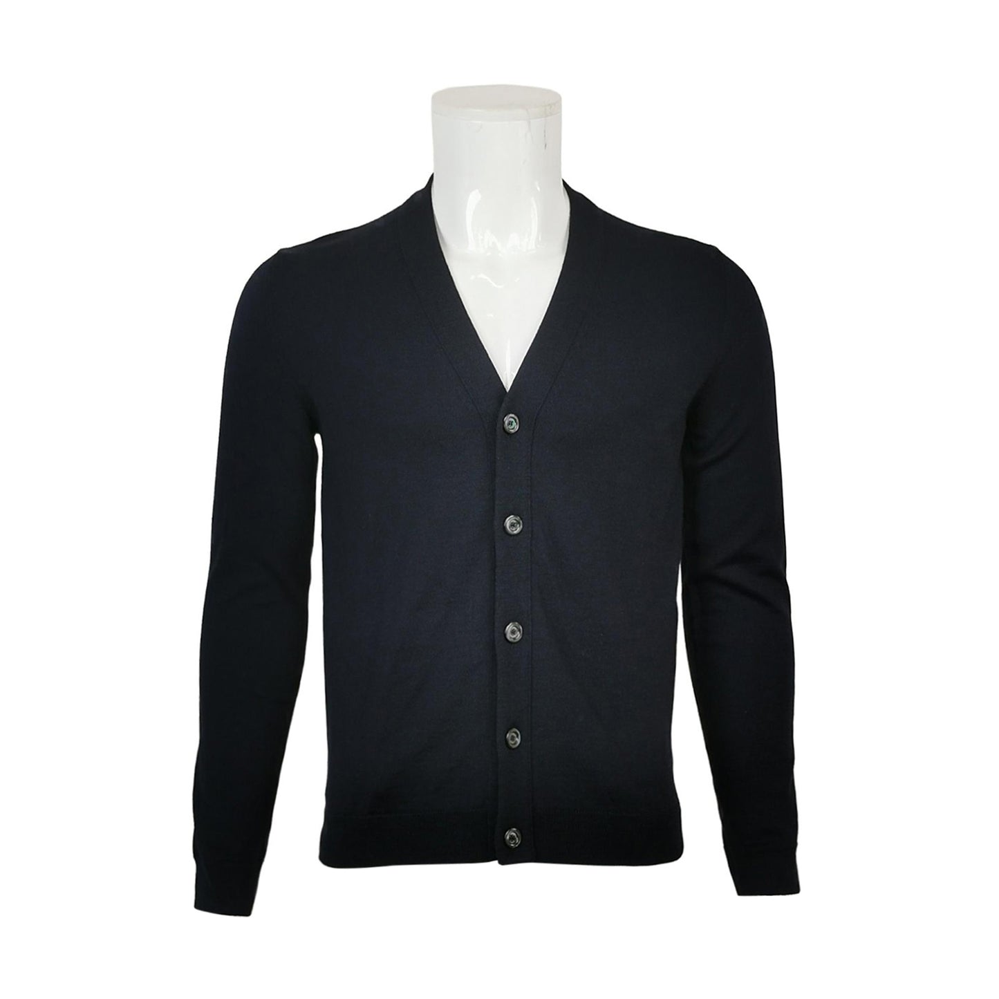 Gucci S Wool Solid V-Neck Long-Sleeve Cardigan