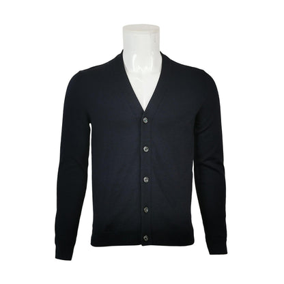 Gucci S Wool Solid V-Neck Long-Sleeve Cardigan