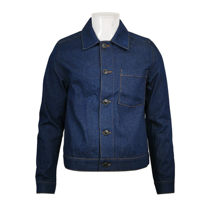 AMI Alexandre Mattiussi Denim Button-Front Jacket S