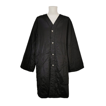 Acne Studios Cotton V-Neck Single-Breasted Padded Coat M