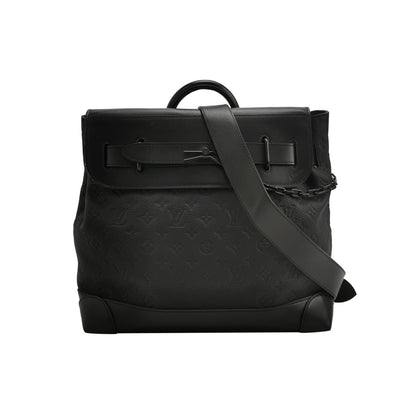 Louis Vuitton Steamer Black Embossed Crossbody Bag