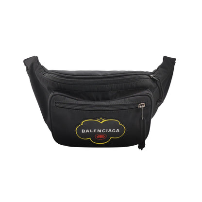 Balenciaga Nylon Logo Zip Fanny Pack