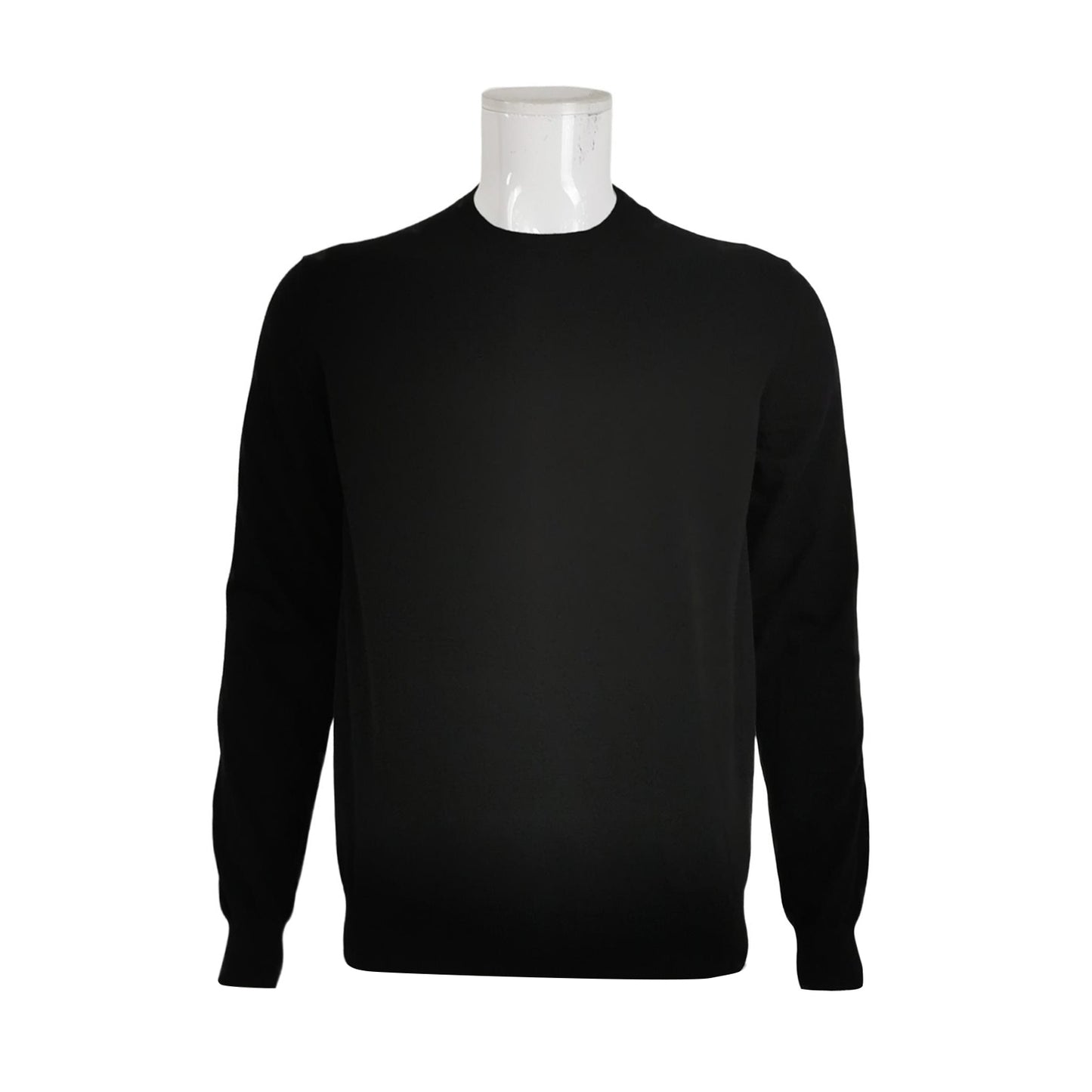 Prada Cotton Solid Round Neck Sweater L