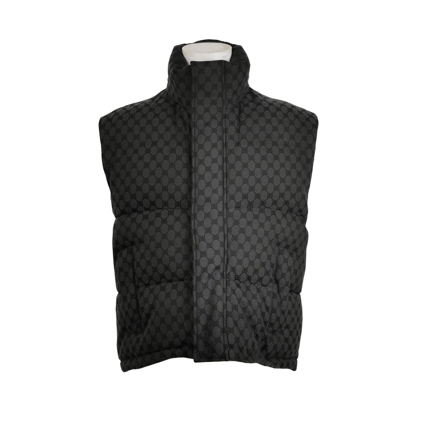 Balenciaga BB Monogram Cotton Puffer Vest XS