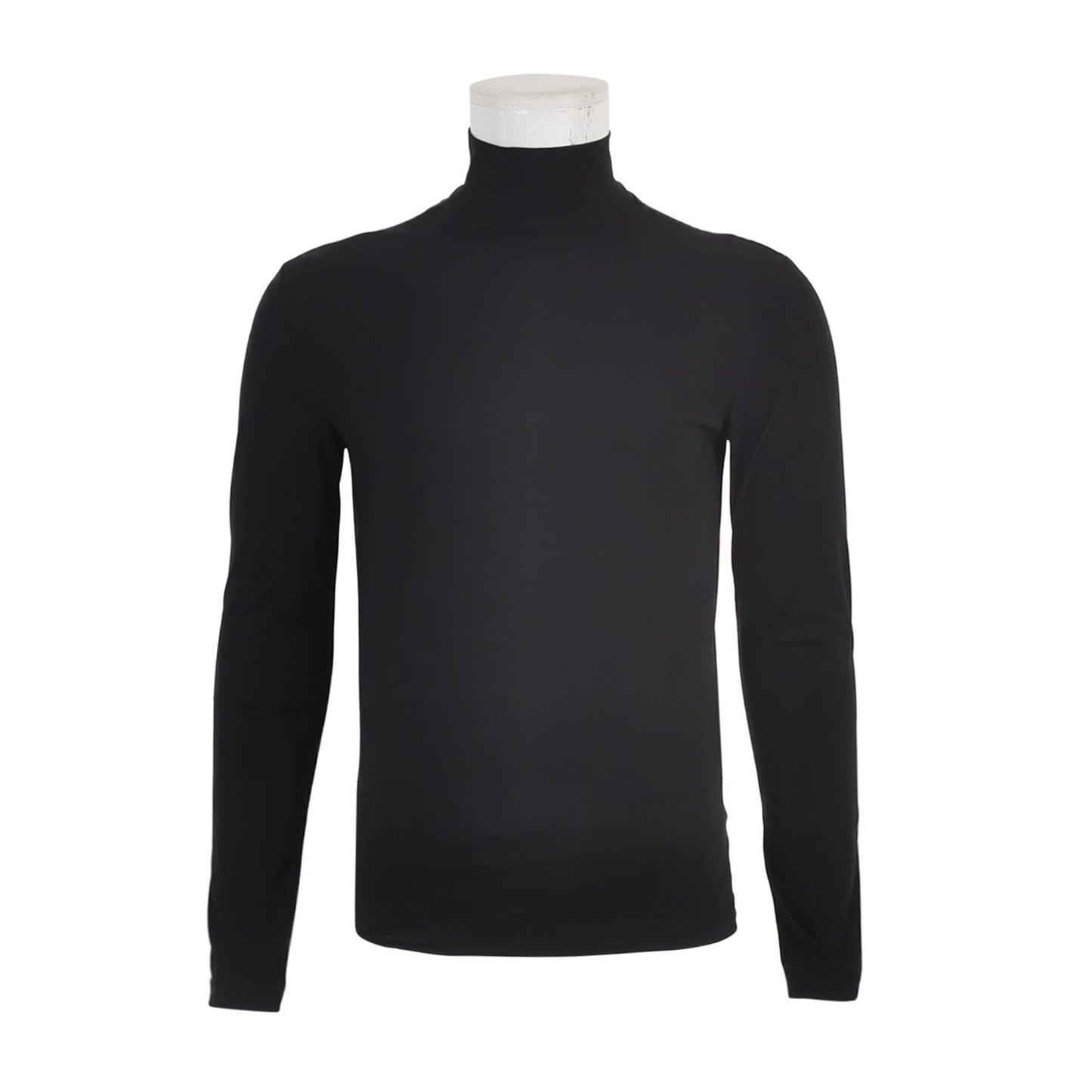 Prada M Solid Black Turtleneck Top