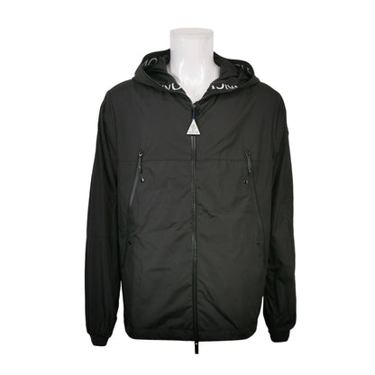 Moncler Black Zip-Up Hooded Jacket XL