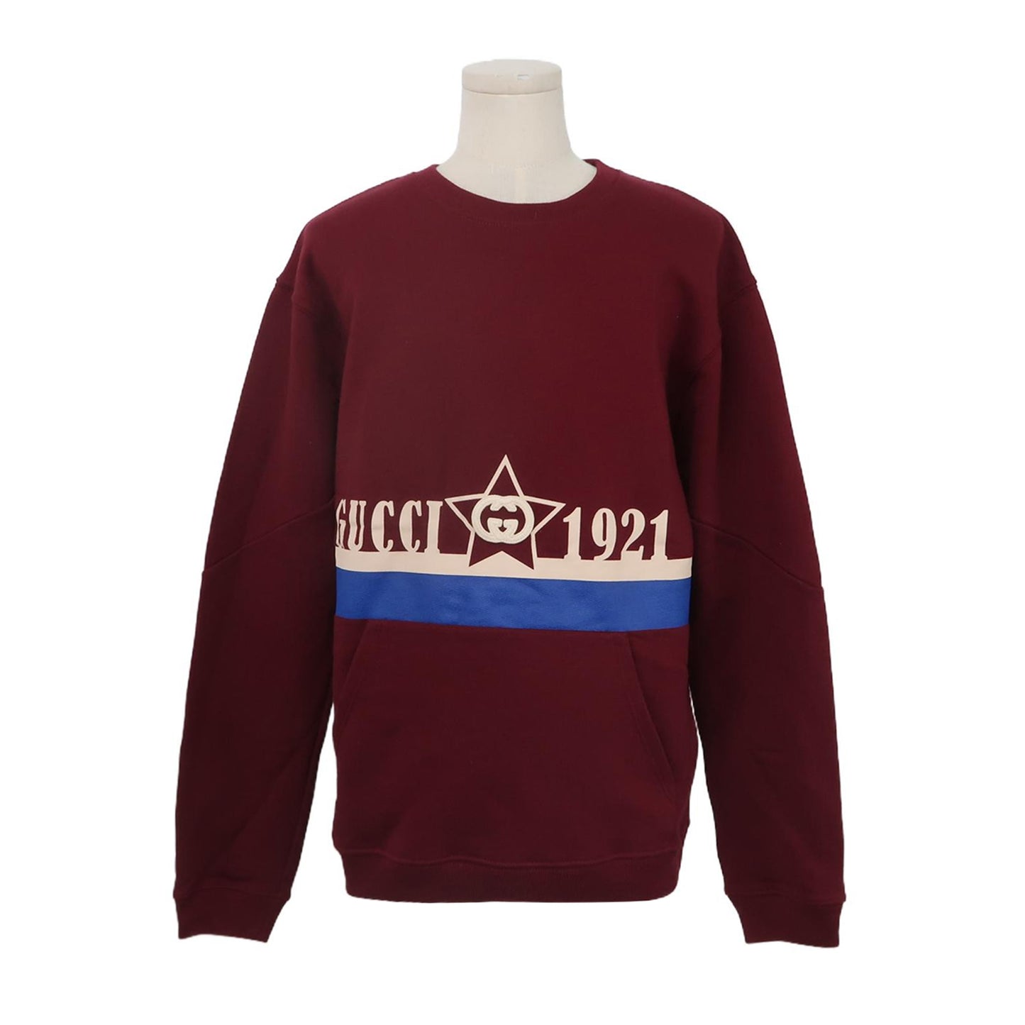 Gucci 1921 Star Logo Burgundy Sweatshirt