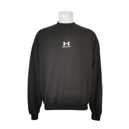 Balenciaga XS Black Logo Crewneck Sweatshirt