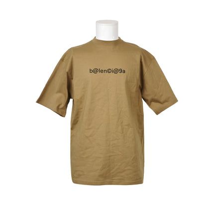 Balenciaga XS Cotton Logo Print Crew Neck T-Shirt