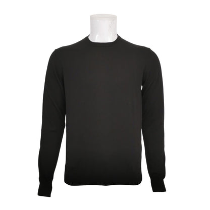 Prada M Cotton Solid Crew Neck Long Sleeve Sweater