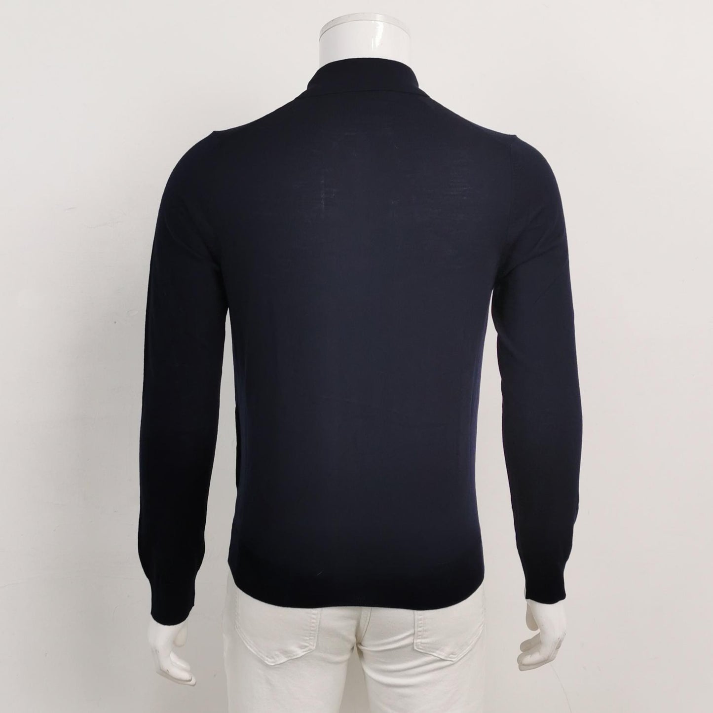 Prada Wool Solid Collared Knit Shirt M/48