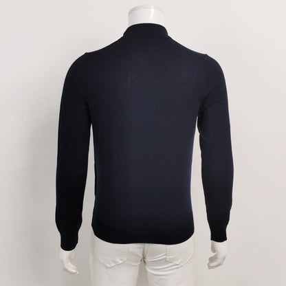 Prada Wool Solid Collared Knit Shirt M/48