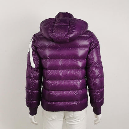 Moncler Purple Logo Puffer Jacket S Size