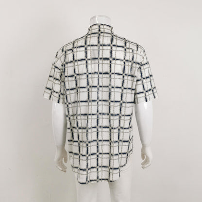 Louis Vuitton Checkered Short-Sleeve Shirt XXL