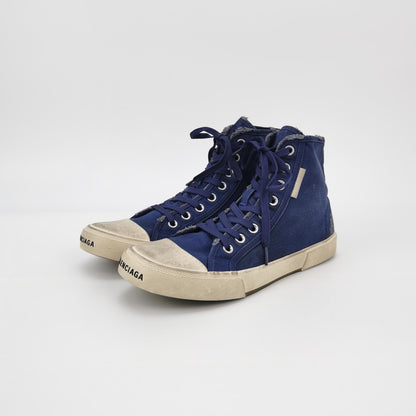 Balenciaga Distressed Canvas High-Top Casual Shoes 41
