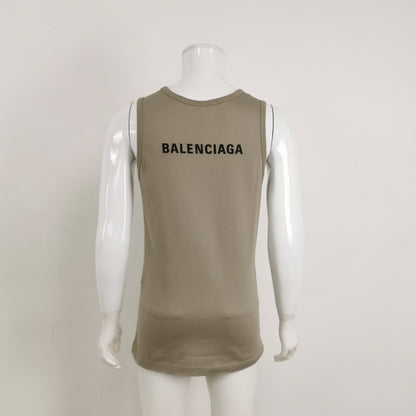 Balenciaga Logo Cotton Tank Top XXS