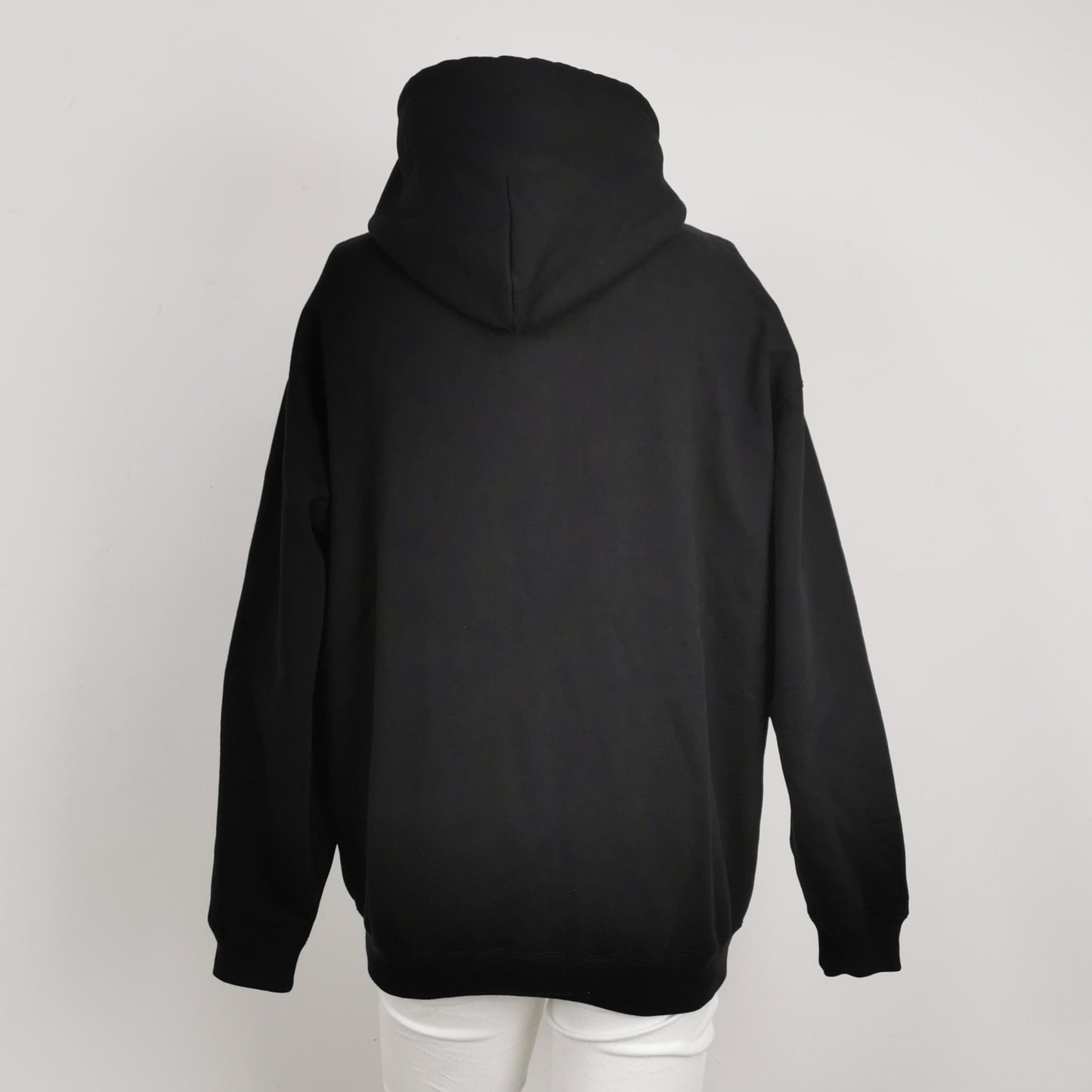 Balenciaga Paris Logo Black Hoodie S