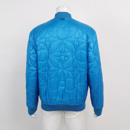 Louis Vuitton Quilted Zip Jacket Blue M