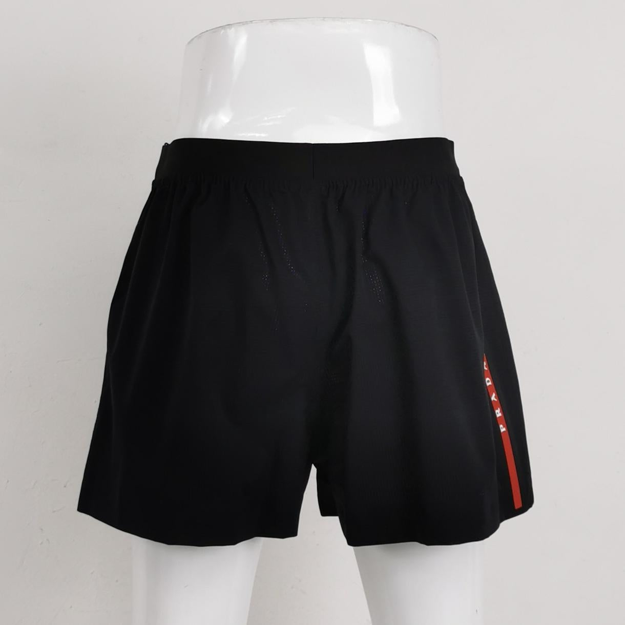 Prada XS Solid Logo Shorts