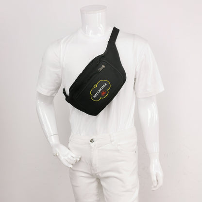 Balenciaga Nylon Logo Zip Fanny Pack