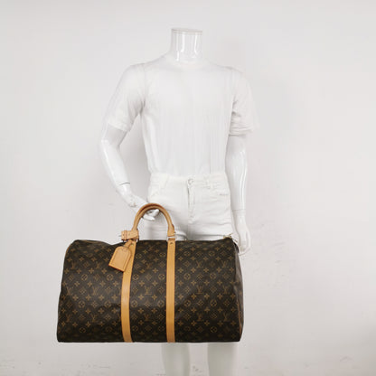 Louis Vuitton Vintage Keepall 55 Monogram Duffle Bag