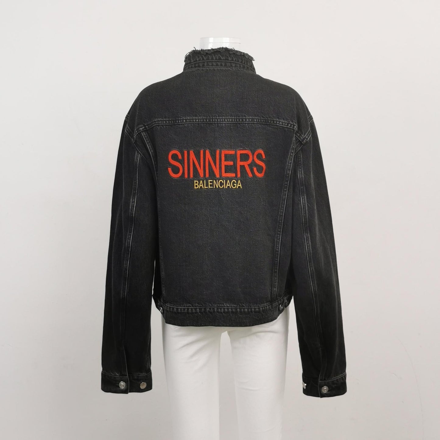 Balenciaga XL Single-Breasted Lapel Cotton Jacket