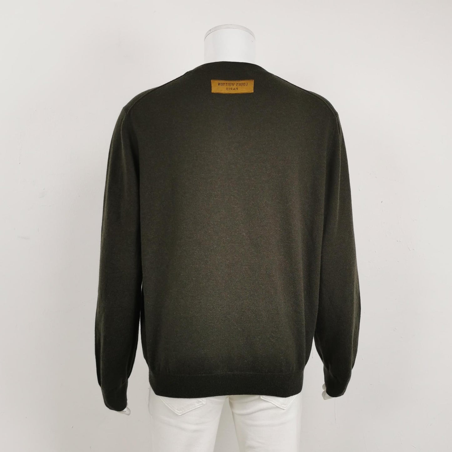 Louis Vuitton Cashmere-Silk Blend Long-Sleeve Sweater XL