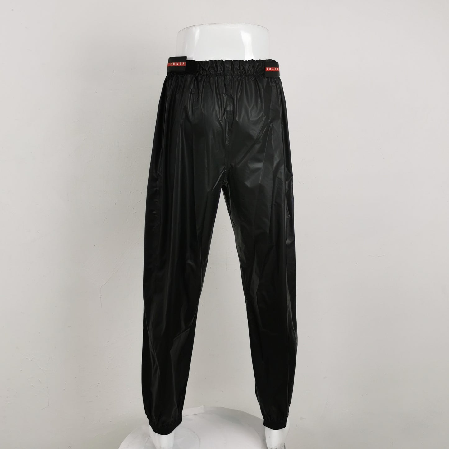 Prada Solid Letter Logo Shorts L