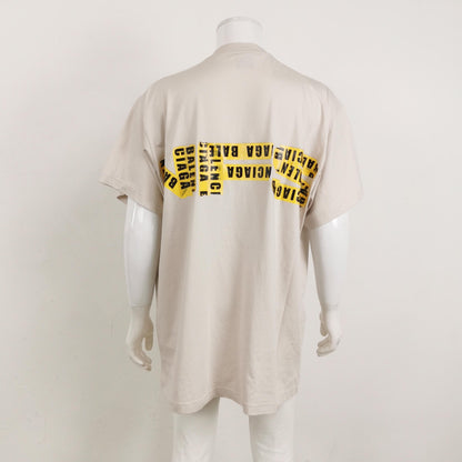 Balenciaga S Size Cotton Logo Crew Neck T-Shirt