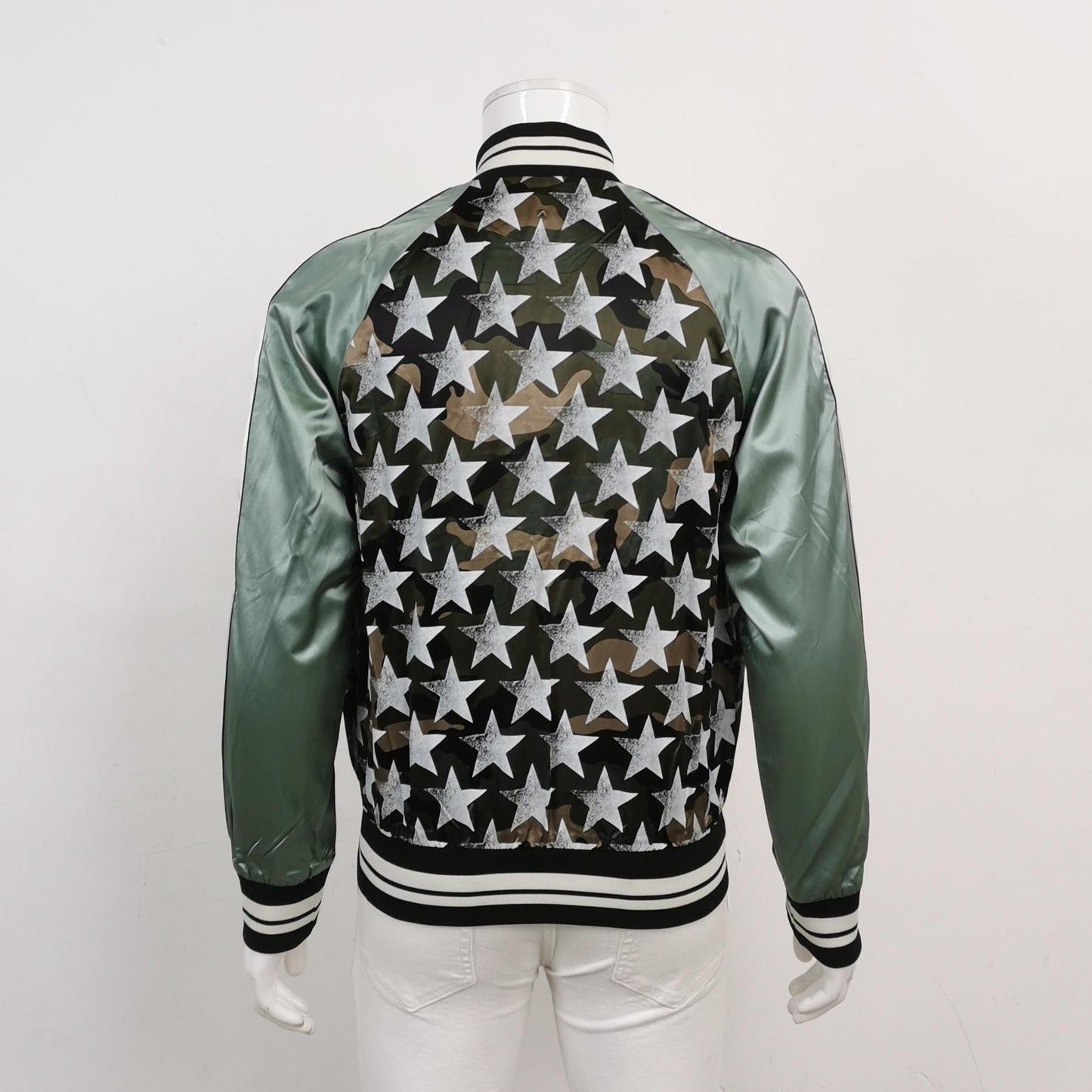 Valentino Camo Star Print Bomber Jacket
