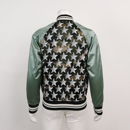 Valentino Camo Star Print Bomber Jacket