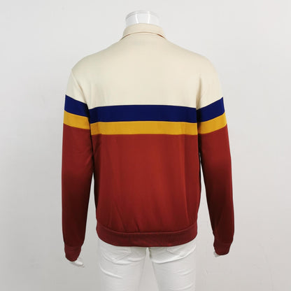 Gucci Colorblock Logo Zip Collar Jacket S