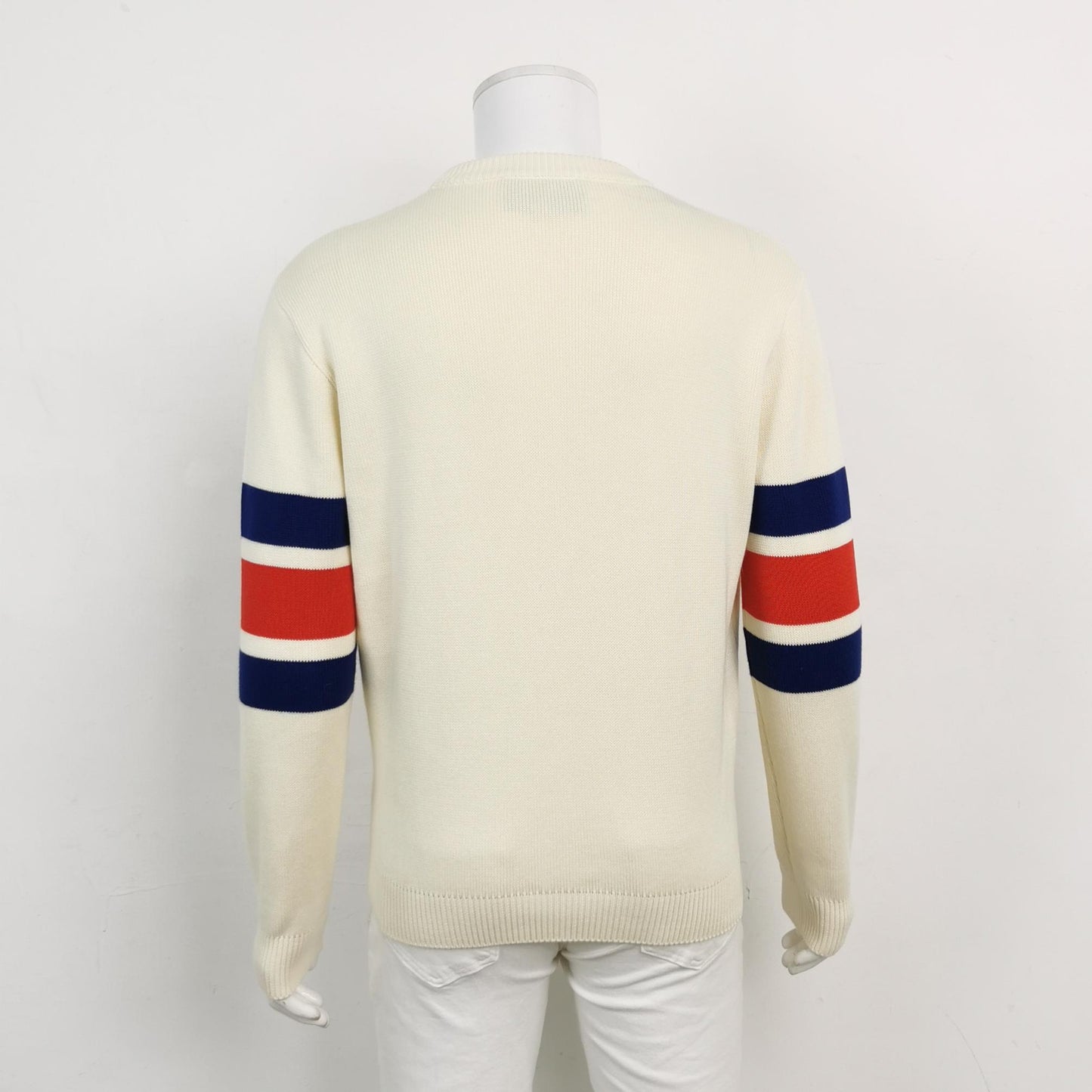 Gucci M Size Crewneck Logo Cotton Sweater
