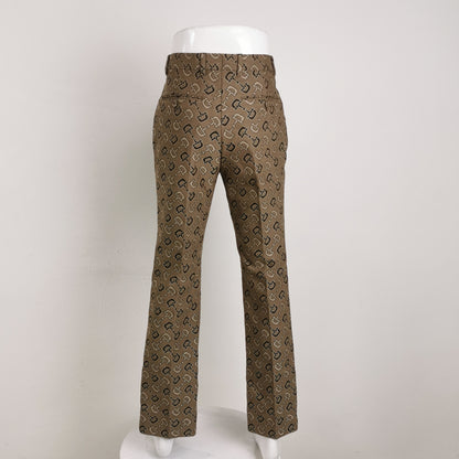 Gucci Horsebit Pattern Cotton-Wool Blend Trousers
