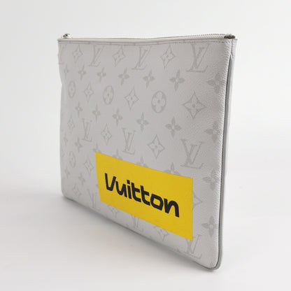 Louis Vuitton Pochette Voyage Gray Monogram Clutch