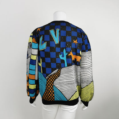 Louis Vuitton FW23 Cotton Cartoon Animal Sweater L