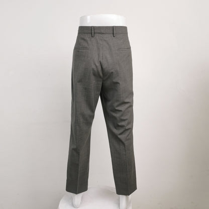 Prada Wool Solid Gray Trousers Size L
