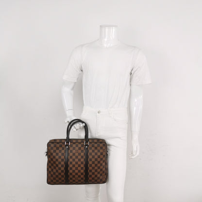 Louis Vuitton Damier Porte Documents Handbag