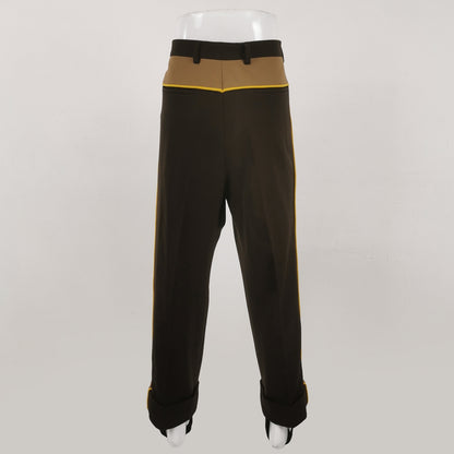 Prada Color-Block Drawstring Trousers XL