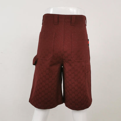Gucci Cotton Double G Pattern Shorts S/46