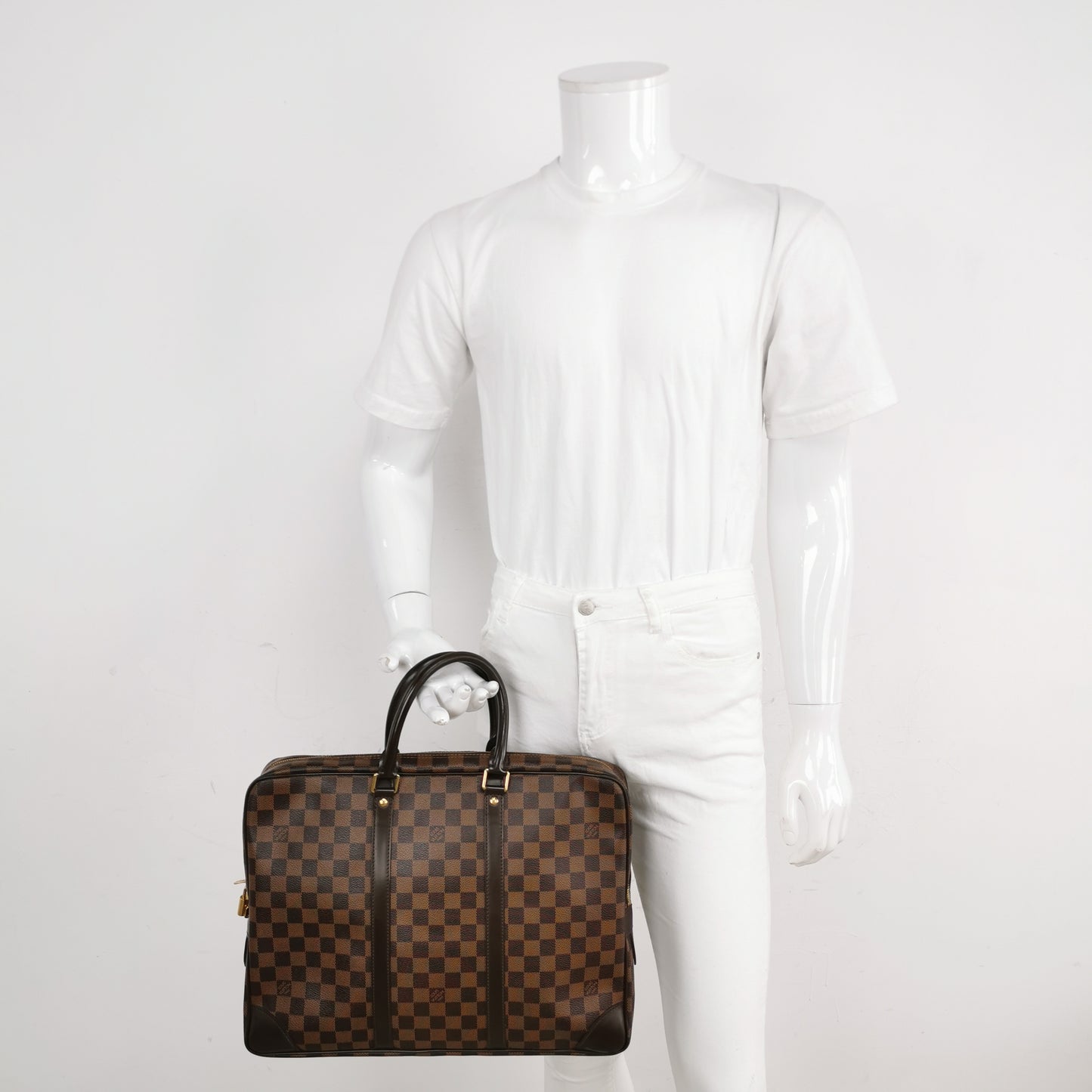 Louis Vuitton Medium Damier Ebene Pochette Voyage Bag