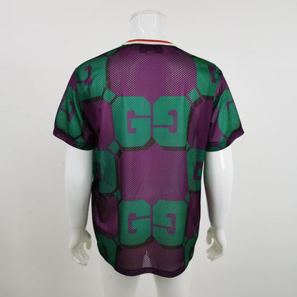 Gucci Colorblock Double G Logo Crew Neck T-Shirt M