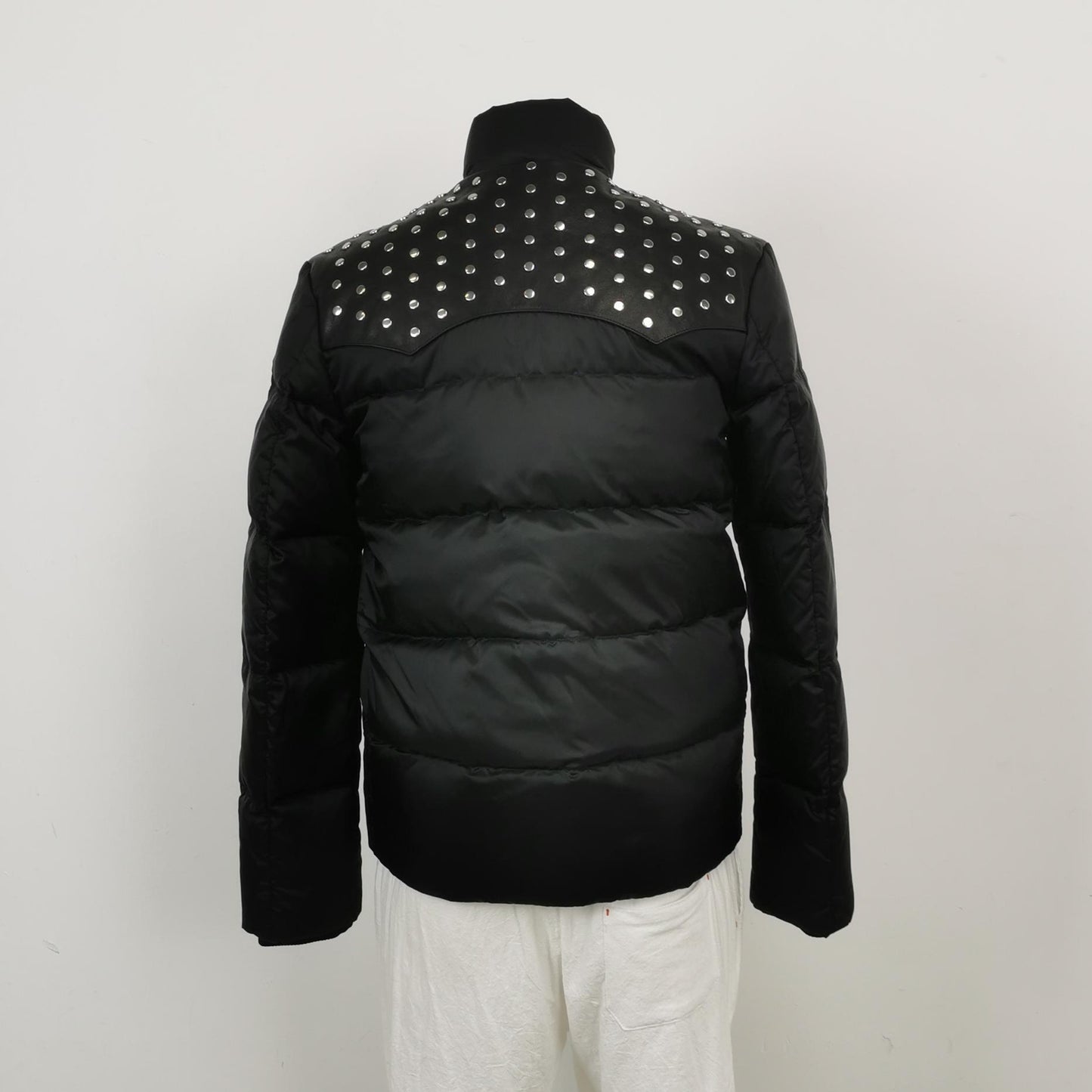 Saint Laurent Studded Black Down Jacket M