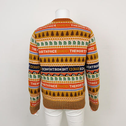 Gucci x The North Face Wool Striped Crewneck Sweater L