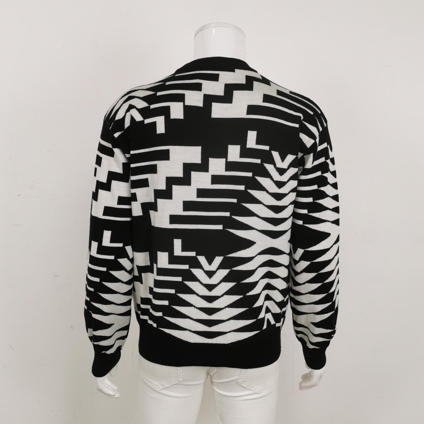 Louis Vuitton Wool Color-Block Crewneck Sweater M