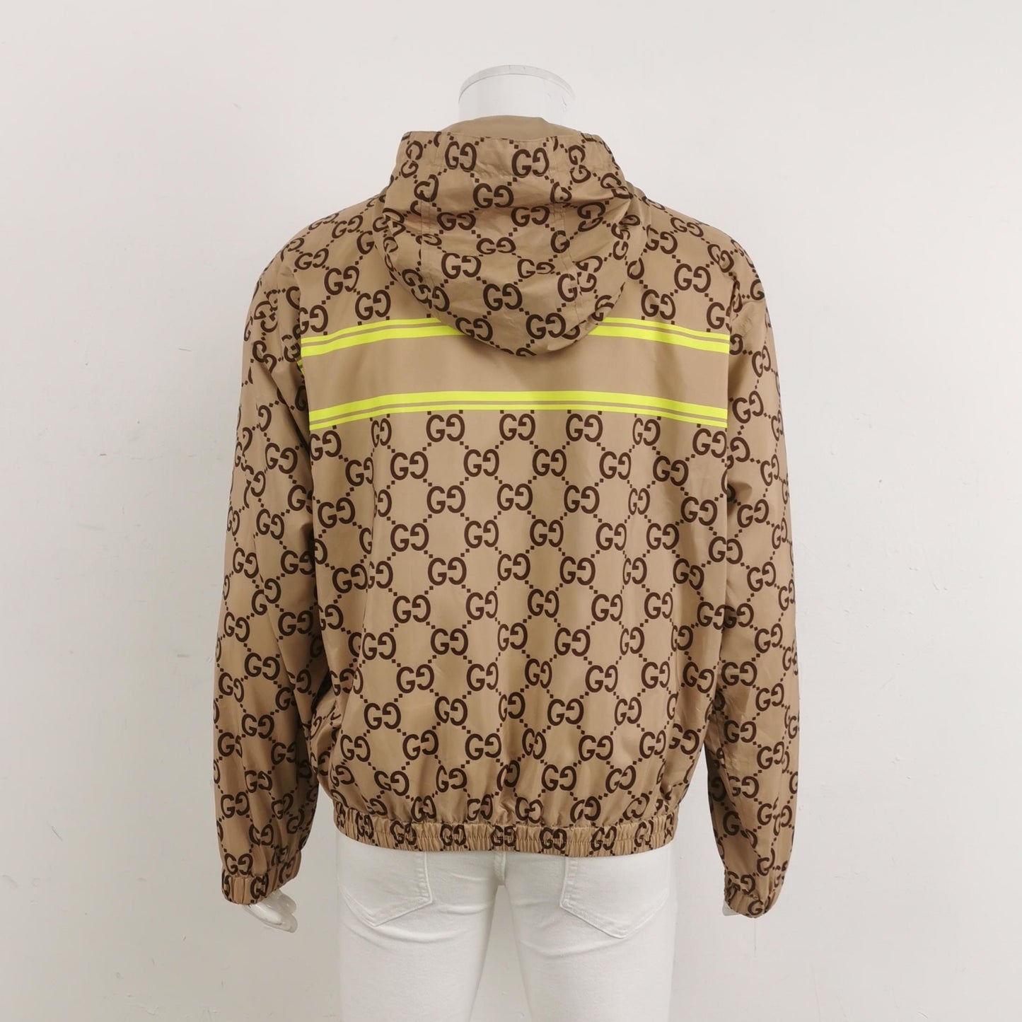 Gucci GG Monogram Logo Hooded Jacket L